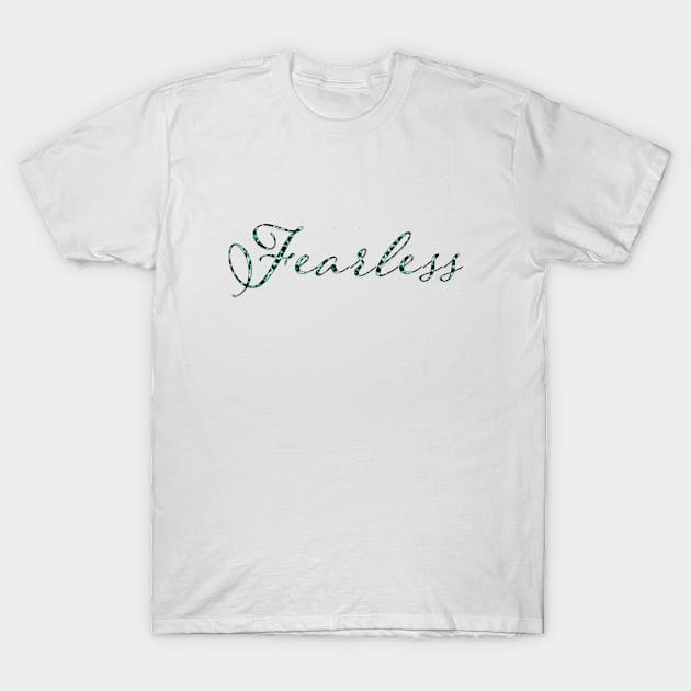 Fearless - Teal T-Shirt by MemeQueen